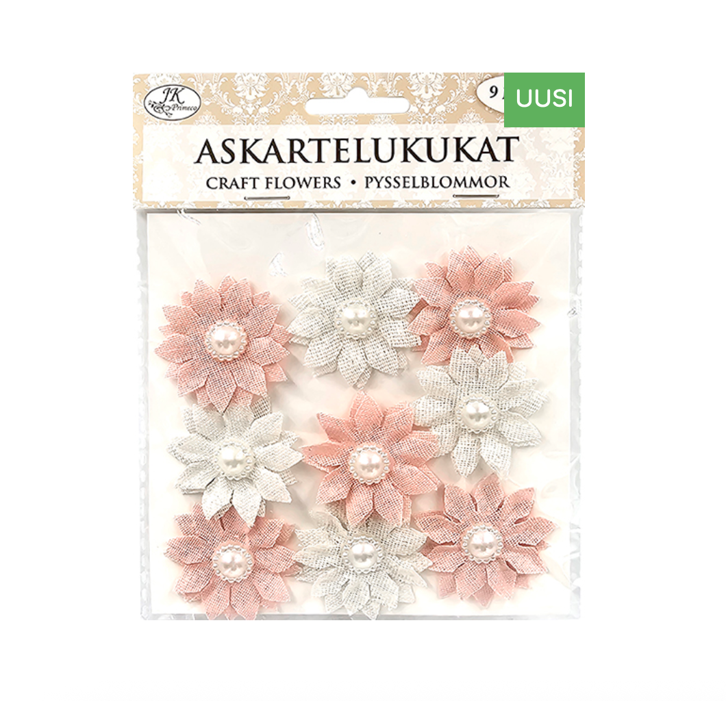 Craft flowers Gerbera pastel assortment 9pcs | JK Primeco