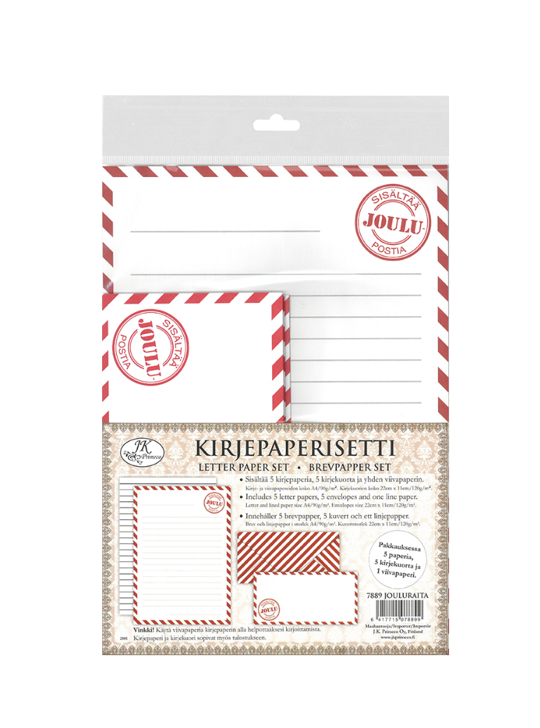 Kirjepaperisetti Joulu | JK Primeco