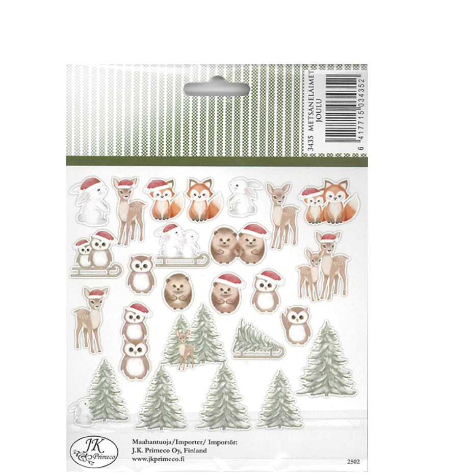 Die Cuts paperileikkeet Jouluiset Eläimet | JK Primeco