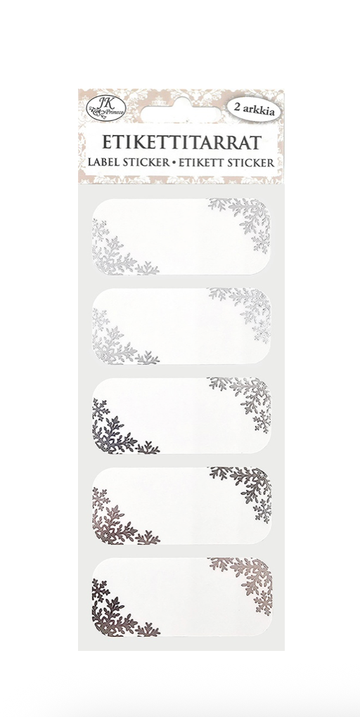 Label sticker narrow Frame white 2 sheets | JK Primeco