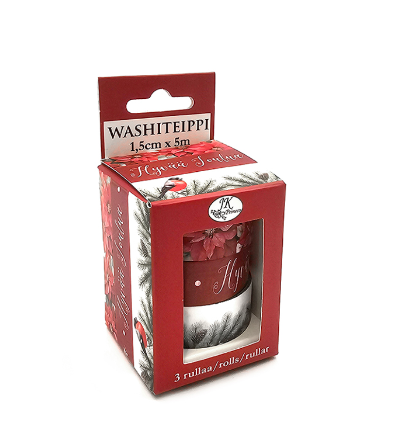 Washiteippisetti Hyvää Joulua 3 rll | JK Primeco