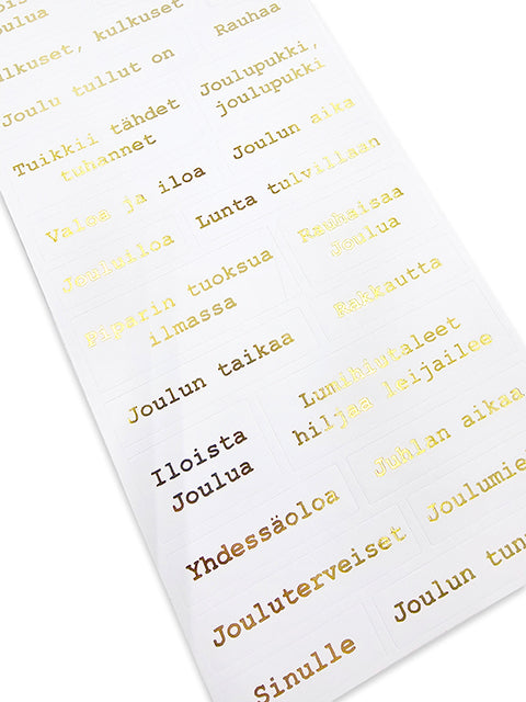 Sticker sheet text stickers Sayings black and white | JK Primeco