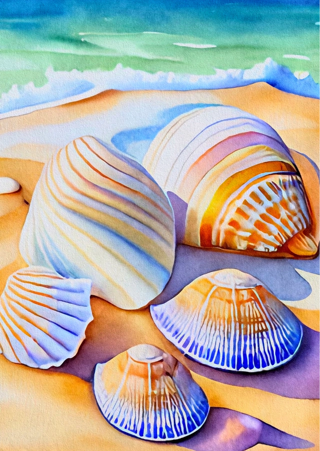 Postcard Sea Shells | Fripperies, A6