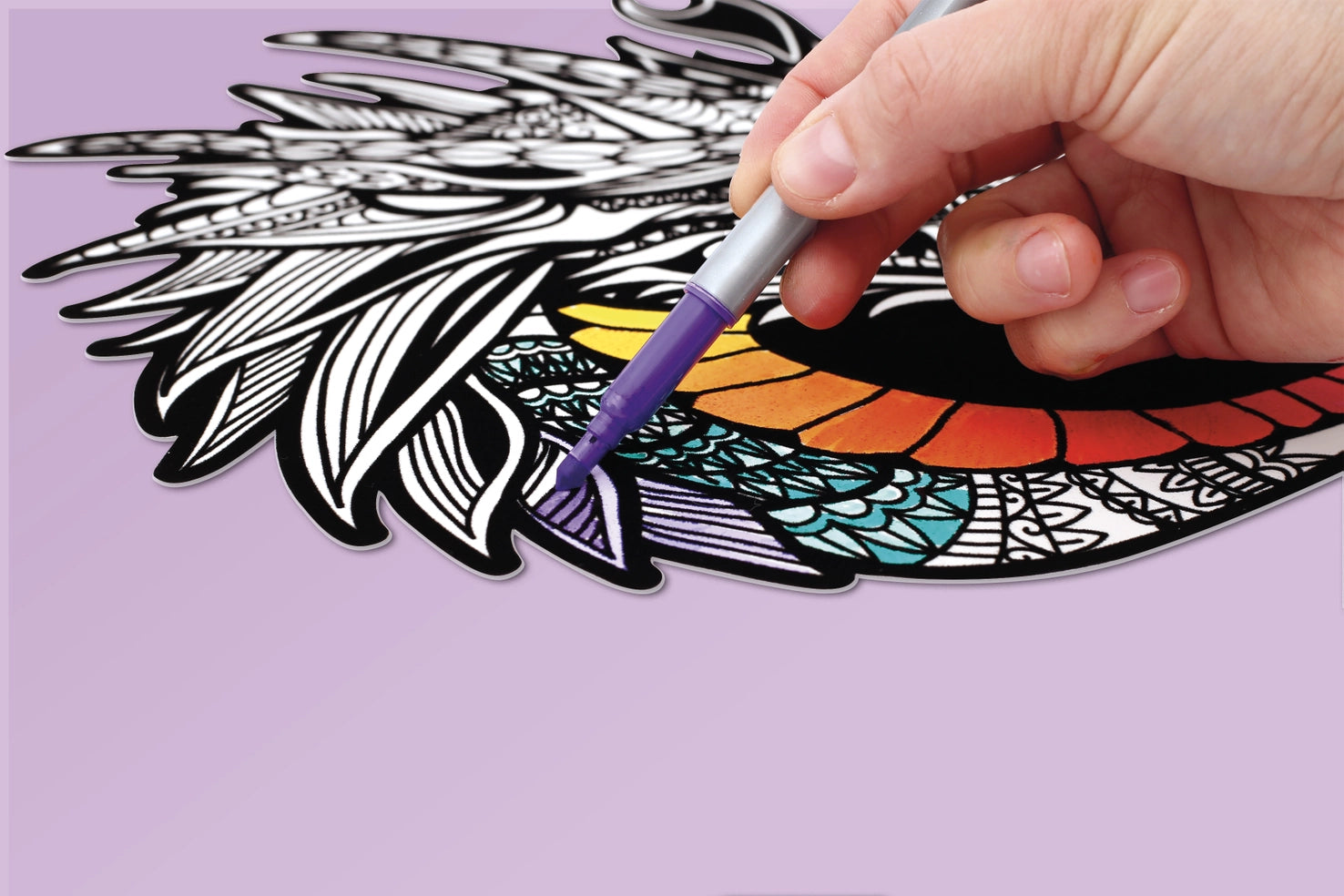 Samettivärityskuva Lohikäärme | Graine Creative