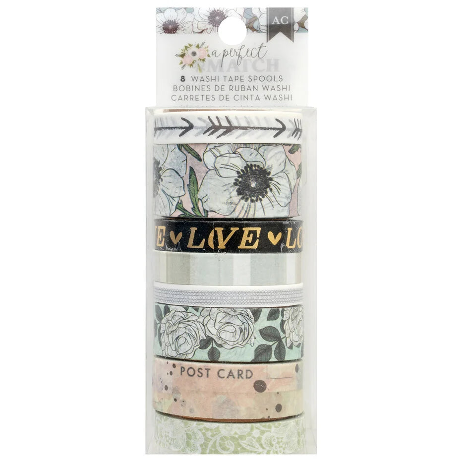 Washiteippisetti A Perfect Match Washi Tape Spools | American Crafts