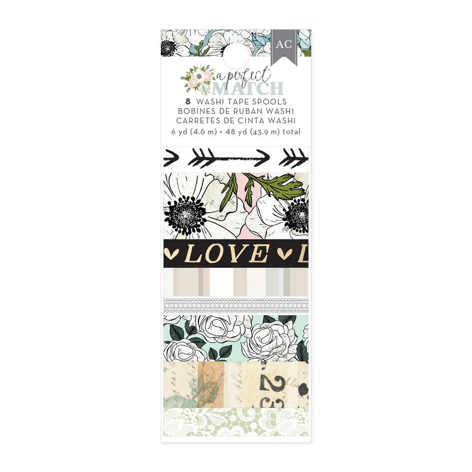 Washiteippisetti A Perfect Match Washi Tape Spools | American Crafts