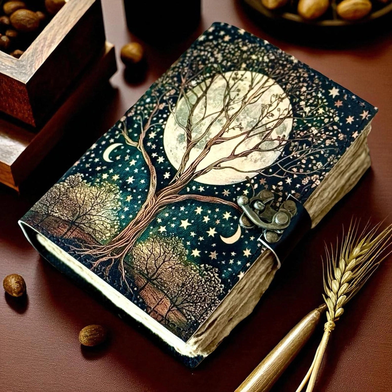 Vintage Leather Journal Notebook Leather Diary Butterfly | Craft Junky Store