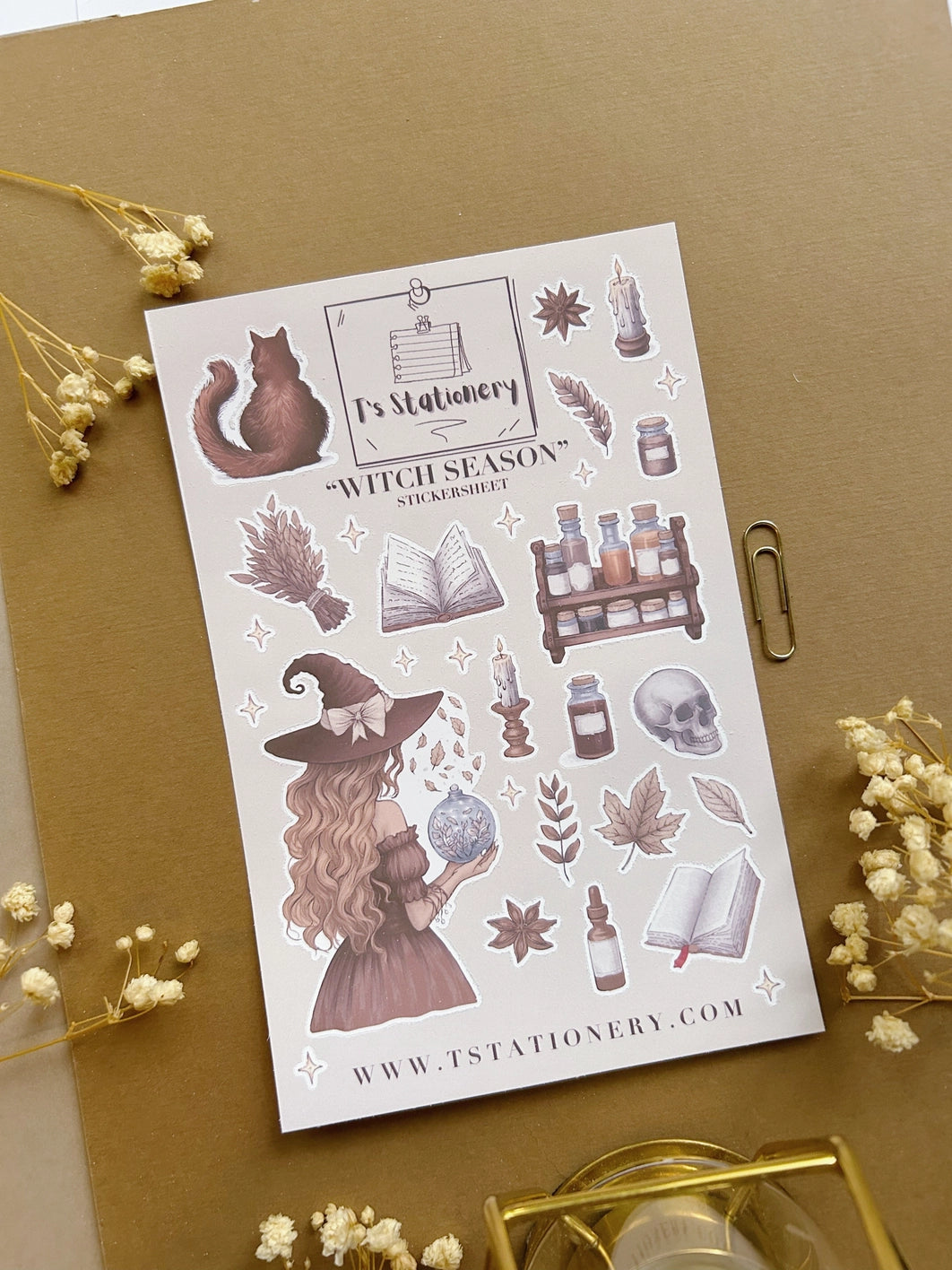 Sticker sheet Witch's Kitchen | T's Stationery