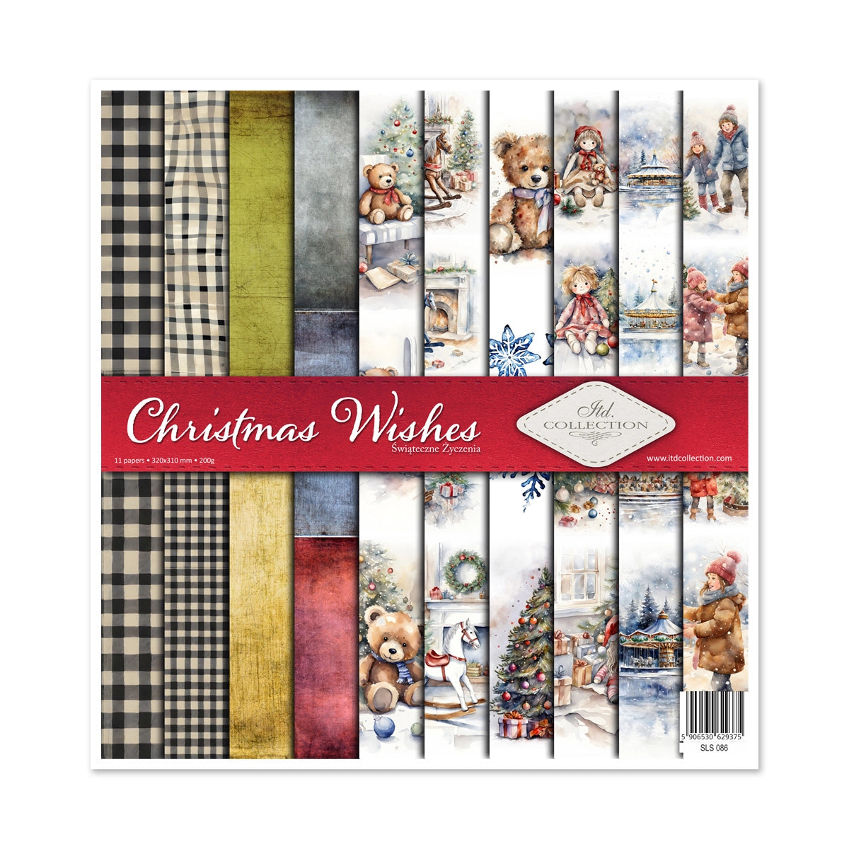 Paperisetti Christmas Wishes 30 x 30cm | ITD Collection