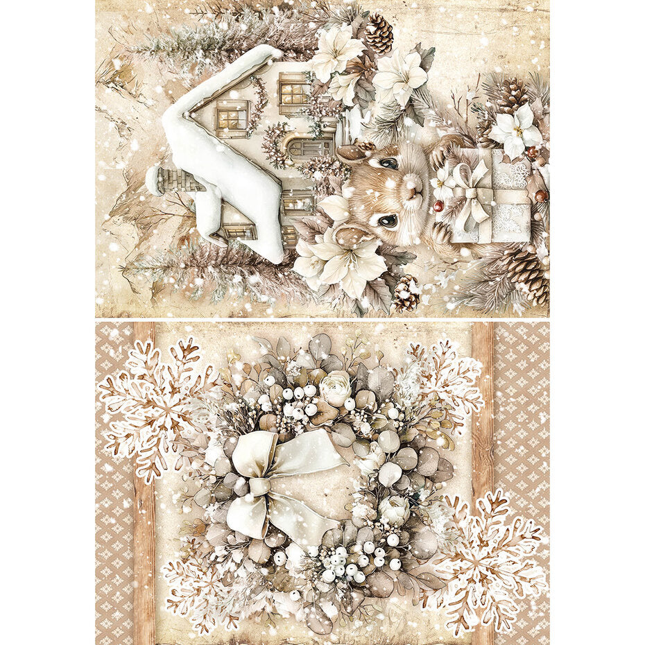 Riisipaperisetti Winter Season A5 | Ciao Bella