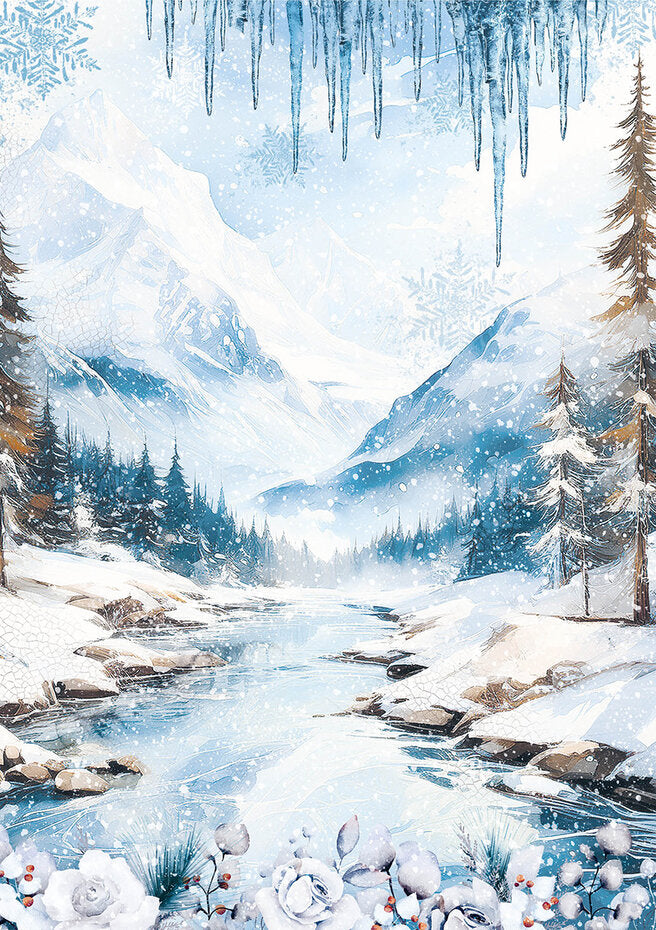 Riisipaperisetti Winter Wonderland A5 | Ciao Bella