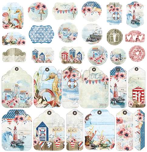 Stationery Seaside Greetings 30x30 cm | Craft O'Clock