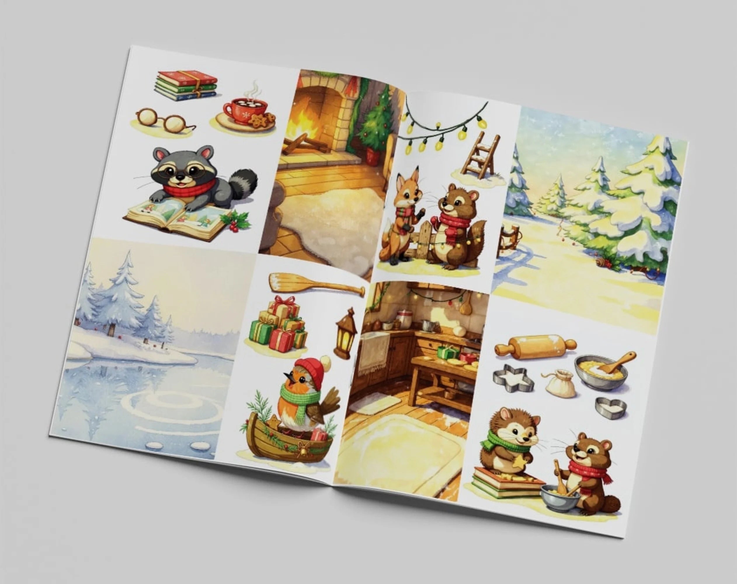 Christmas Animals Book Creative CutOuts | Creatief Art