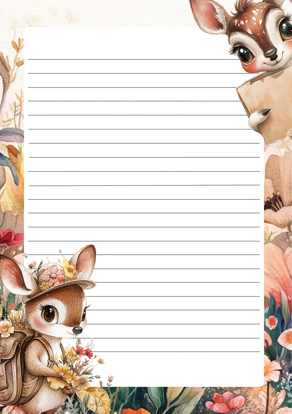 Notepad Forest Animals | Fripperies