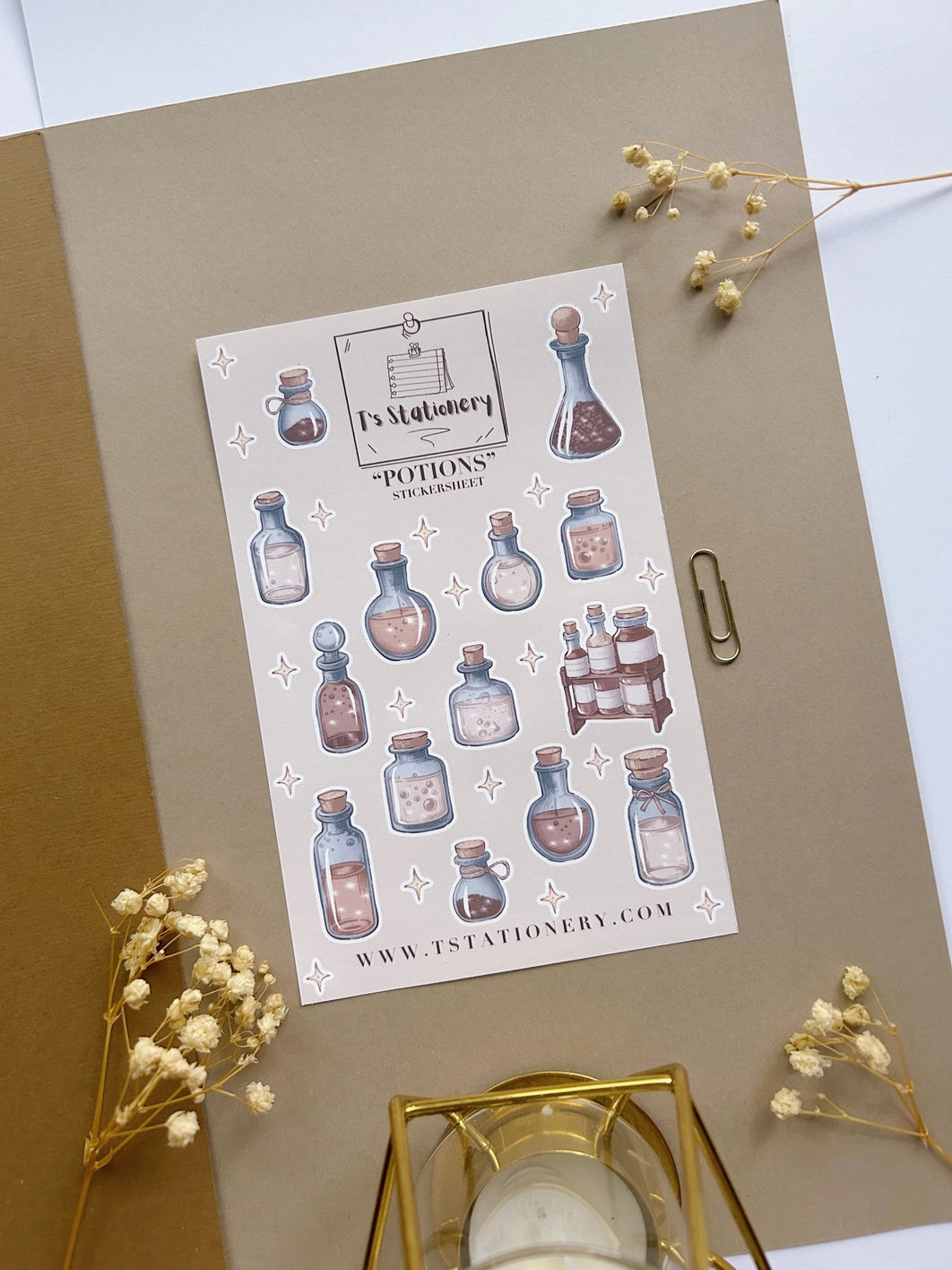 Sticker sheet Winter Lanterns | T's Stationery OUTLET