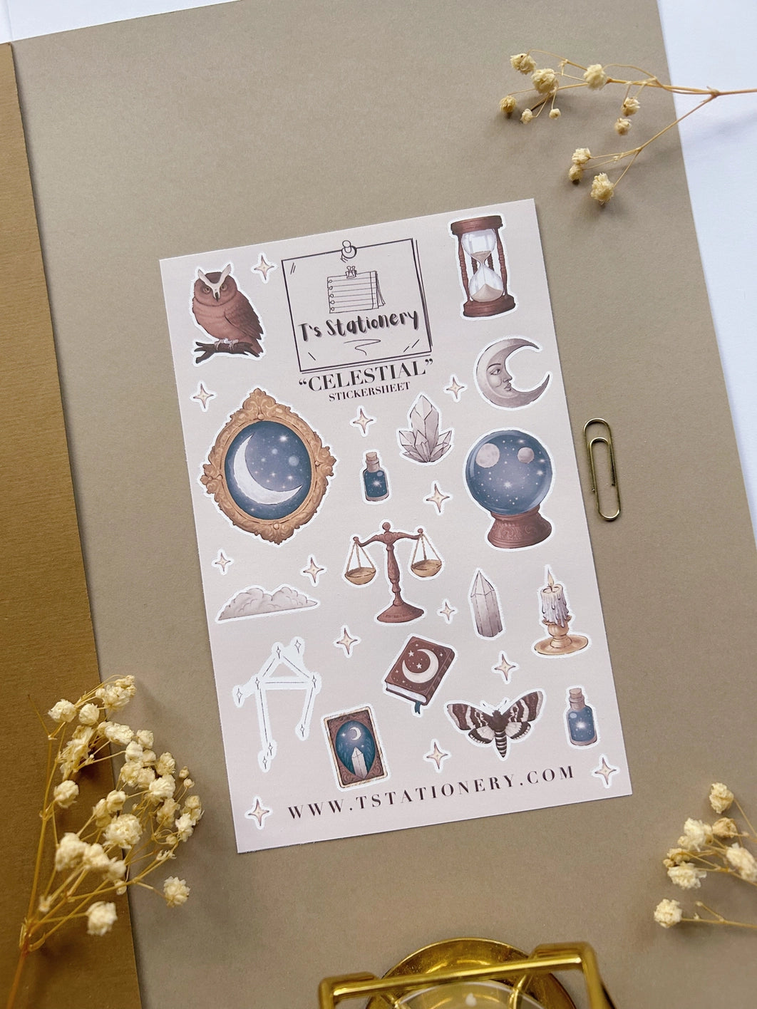 Sticker sheet Winter Lanterns | T's Stationery OUTLET