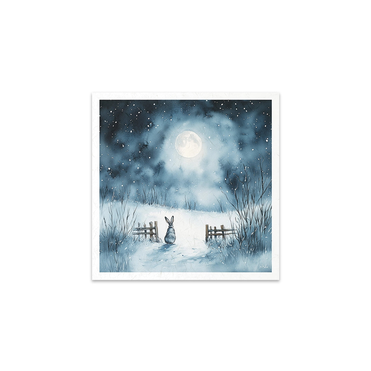 Riisipaperisetti Winter Night 15 x 15cm | ITD Collection