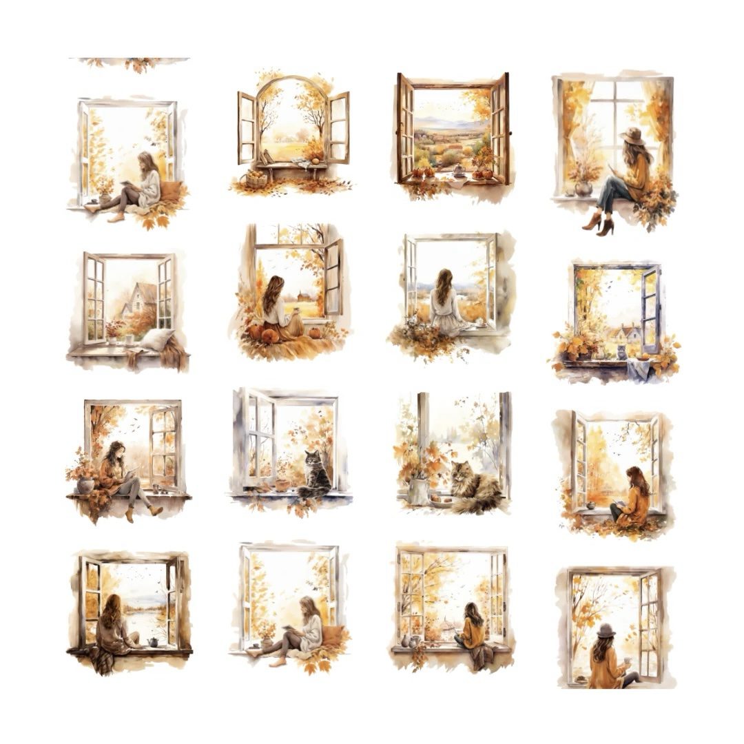 PET tape Autumn Windows | Penpaling Paula