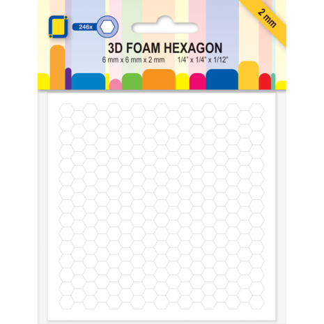 Double-sided 3D sticker for crafts 2mm | JK Primeco