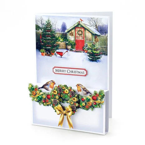 3D paperiaskarteluun Christmas Floral Die Cut Decoupage | Katy Sue Designs