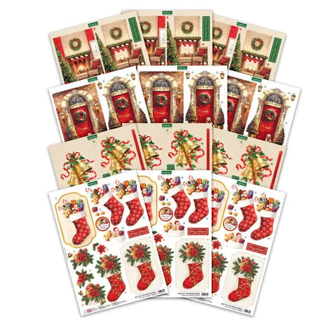 3D paperiaskarteluun Deck the Halls Die Cut Decoupage | Katy Sue Designs