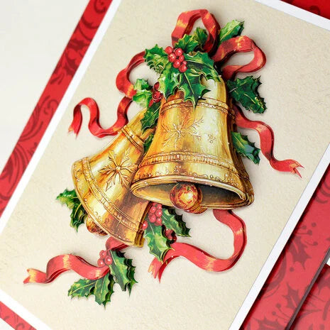 3D paperiaskarteluun Deck the Halls Die Cut Decoupage | Katy Sue Designs