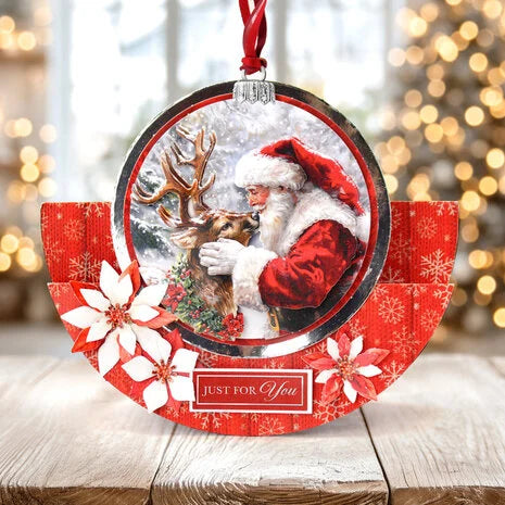 3D paperiaskarteluun Christmas Santa Die Cut Decoupage | Katy Sue Designs