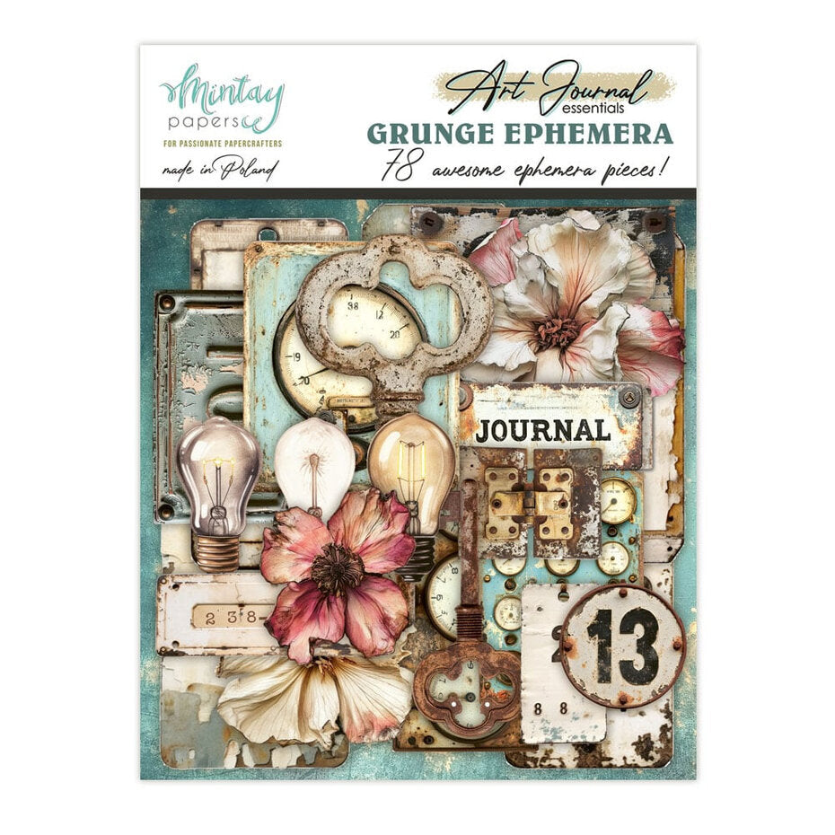 Die Cuts Art Journal Ephemera Grunge 78 kpl | Mintay Papers