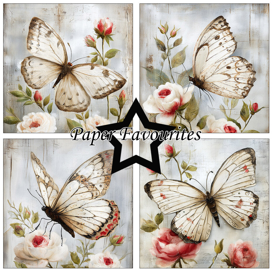 Paperikko Grunge Butterflies 15x15 | Paper Favourites