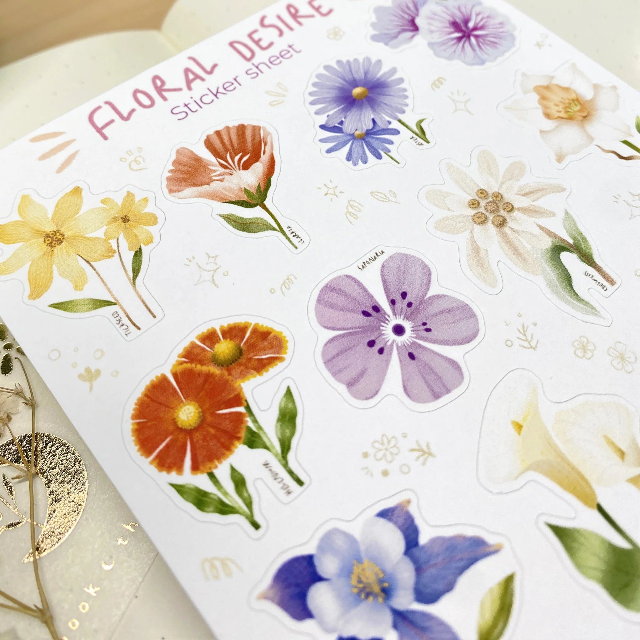 Sticker sheet Flower Desire | LETTOO'n