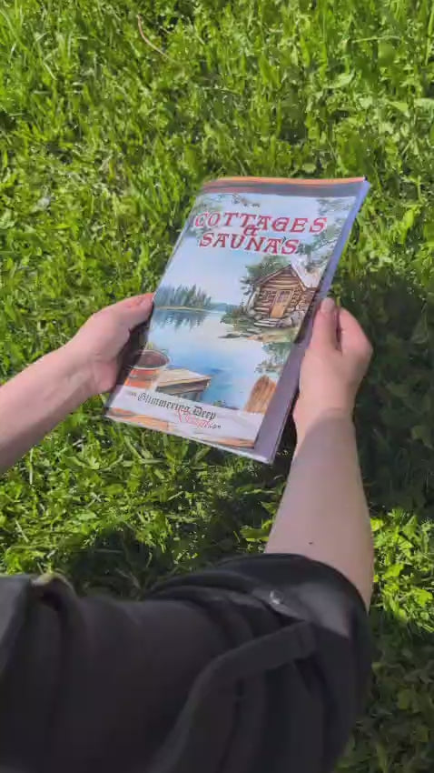 Askartelukirja Cottages & Saunas A4 | Glimmering Deep