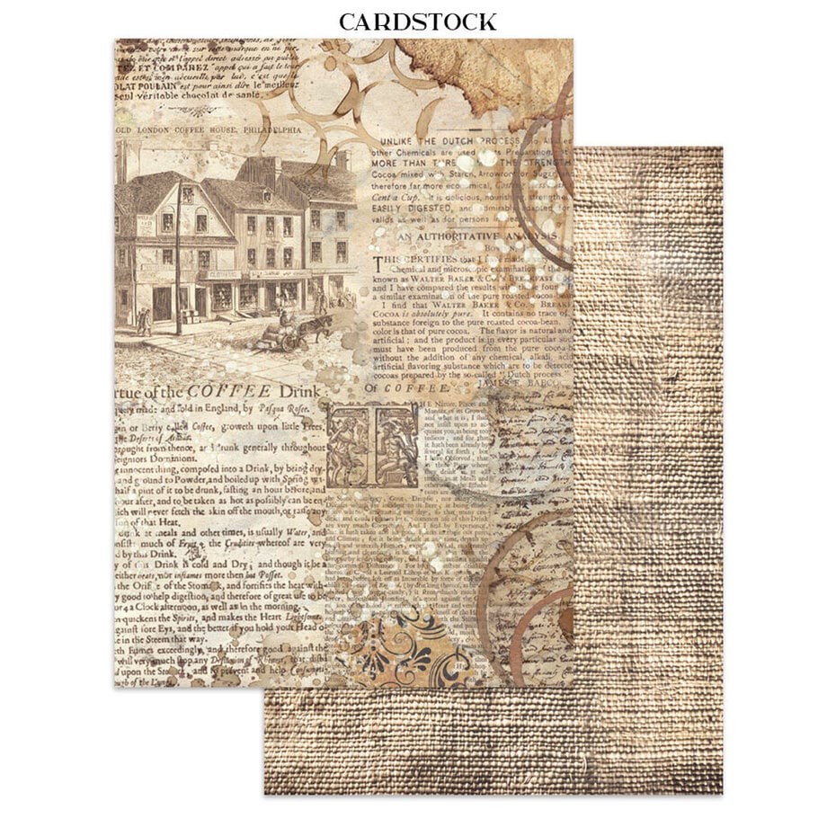 Junk Journal Leikekuvakirja Coffee and Chocolate A4 | Stamperia