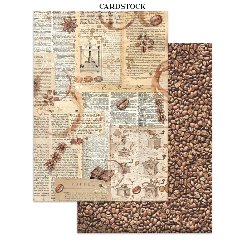 Junk Journal Leikekuvakirja Coffee and Chocolate A4 | Stamperia