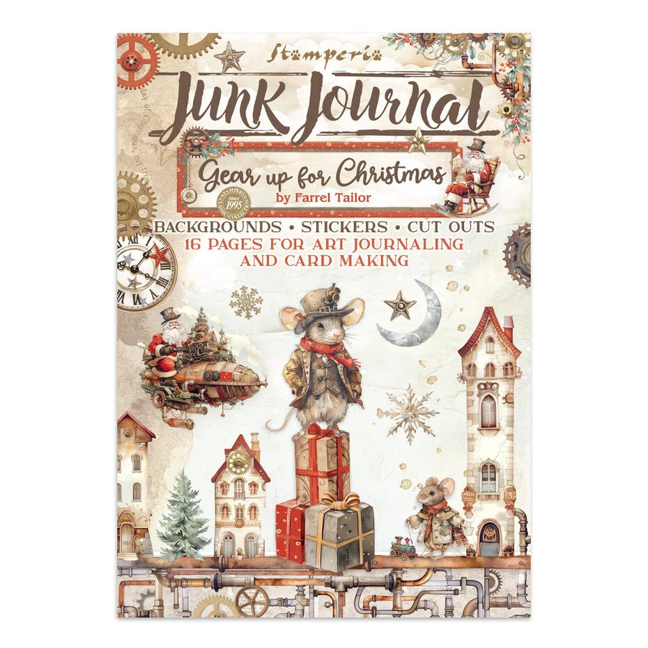 Junk Journal Leikekuvakirja Gear up for Christmas A4 | Stamperia