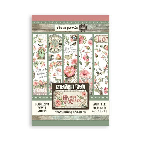 Junk Journal Washipad House of Roses A5 | Stamperia