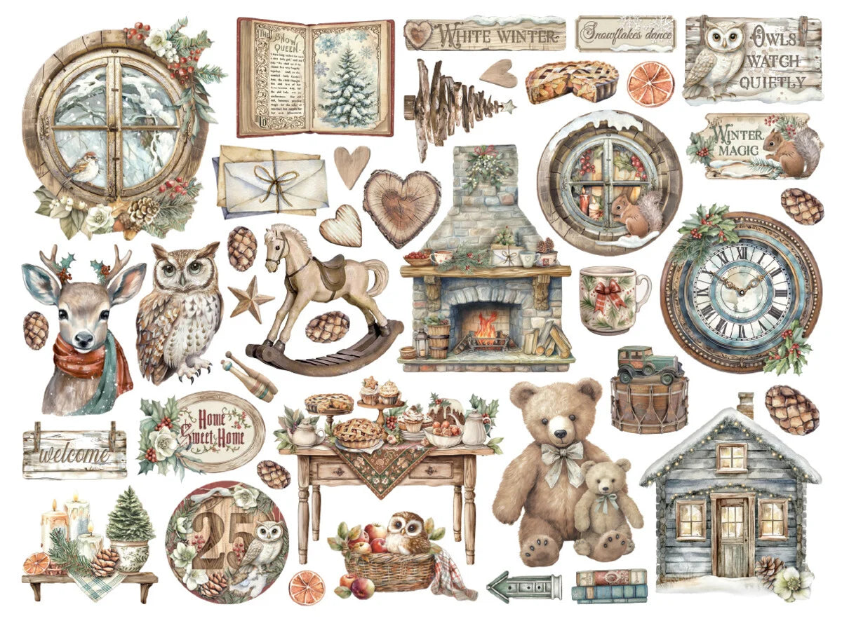 Die Cuts Paksut pahvileikkeet The Owl's House | Stamperia