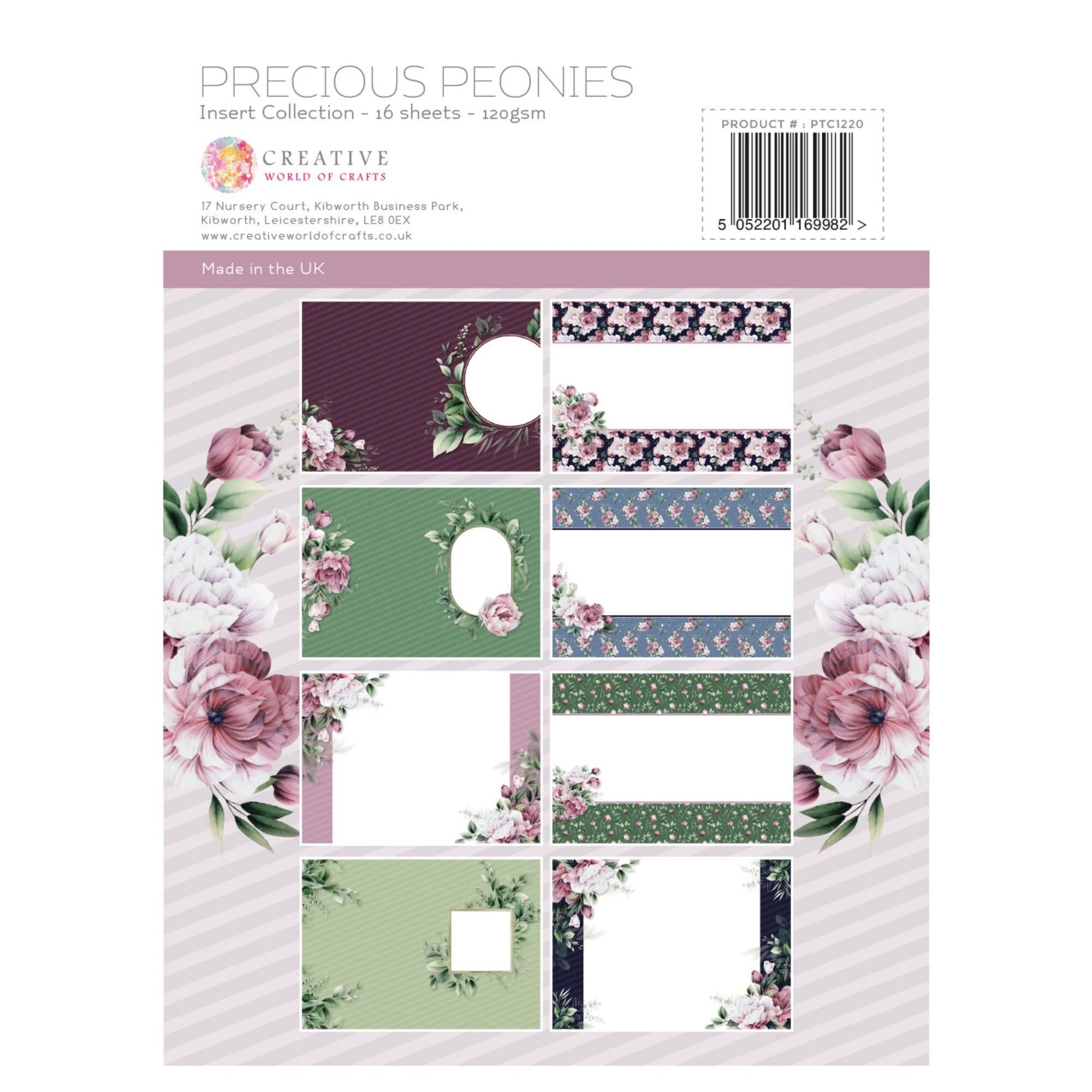 Paperikko Precious Peonies A4 16 arkkia | The Paper Boutique
