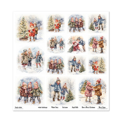 Paperisetti Christmas Wishes 30 x 30cm | ITD Collection