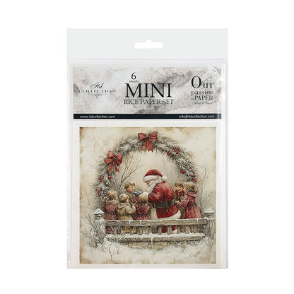 Riisipaperisetti Santa Claus 15 x 15cm | ITD Collection