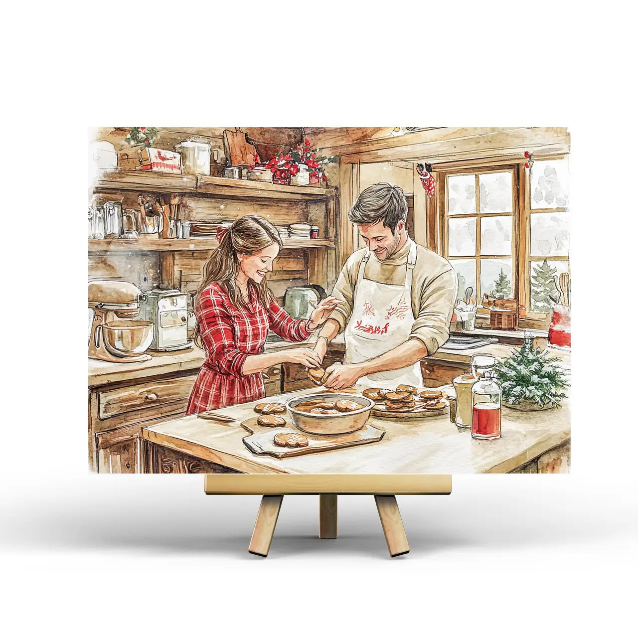 Postikortti Joulu kahdestaan 1 | Penpaling Paula