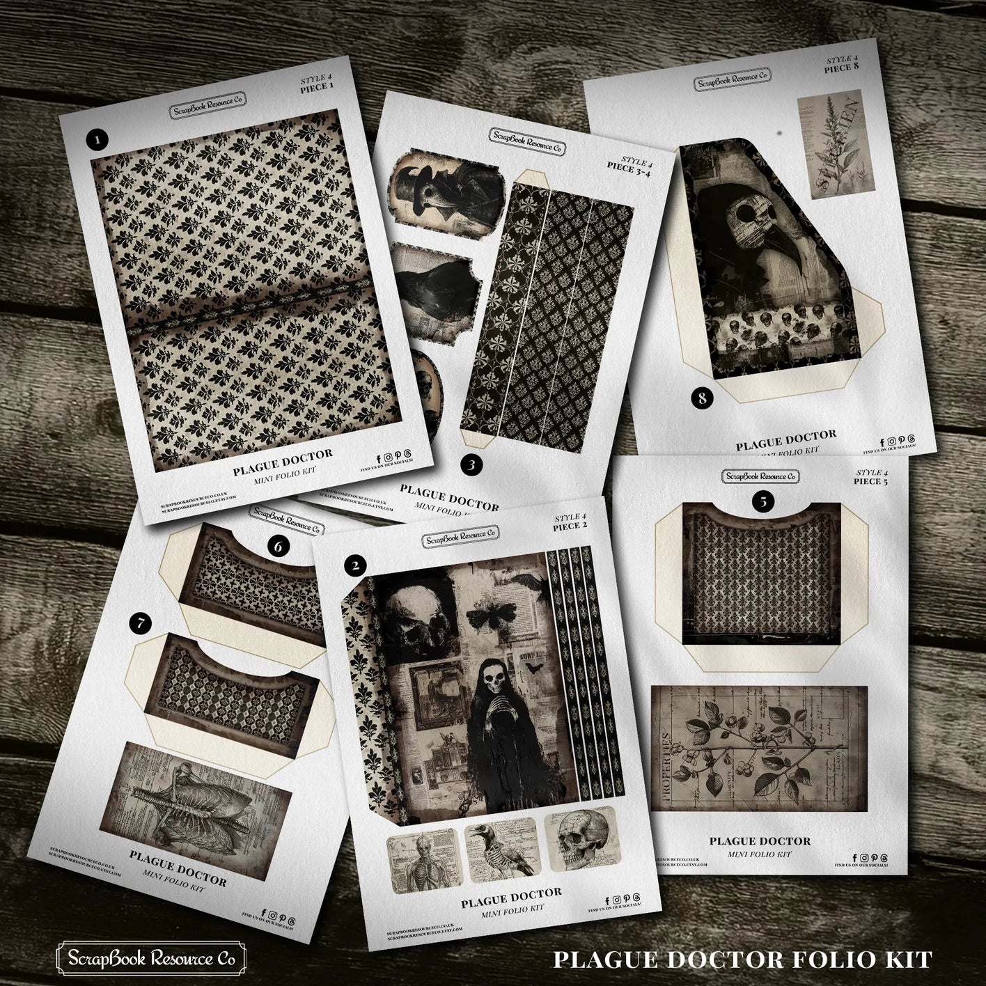 Paper pad The Plague Doctor 15 x 18 | Scrapbook Resource Co