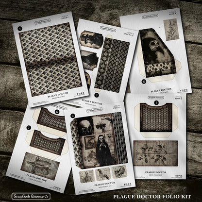Paper pad The Plague Doctor 15 x 18 | Scrapbook Resource Co