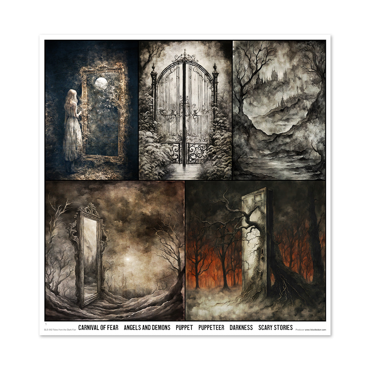 Paperisetti Tales from the Dark Fair 30 x 30cm | ITD Collection