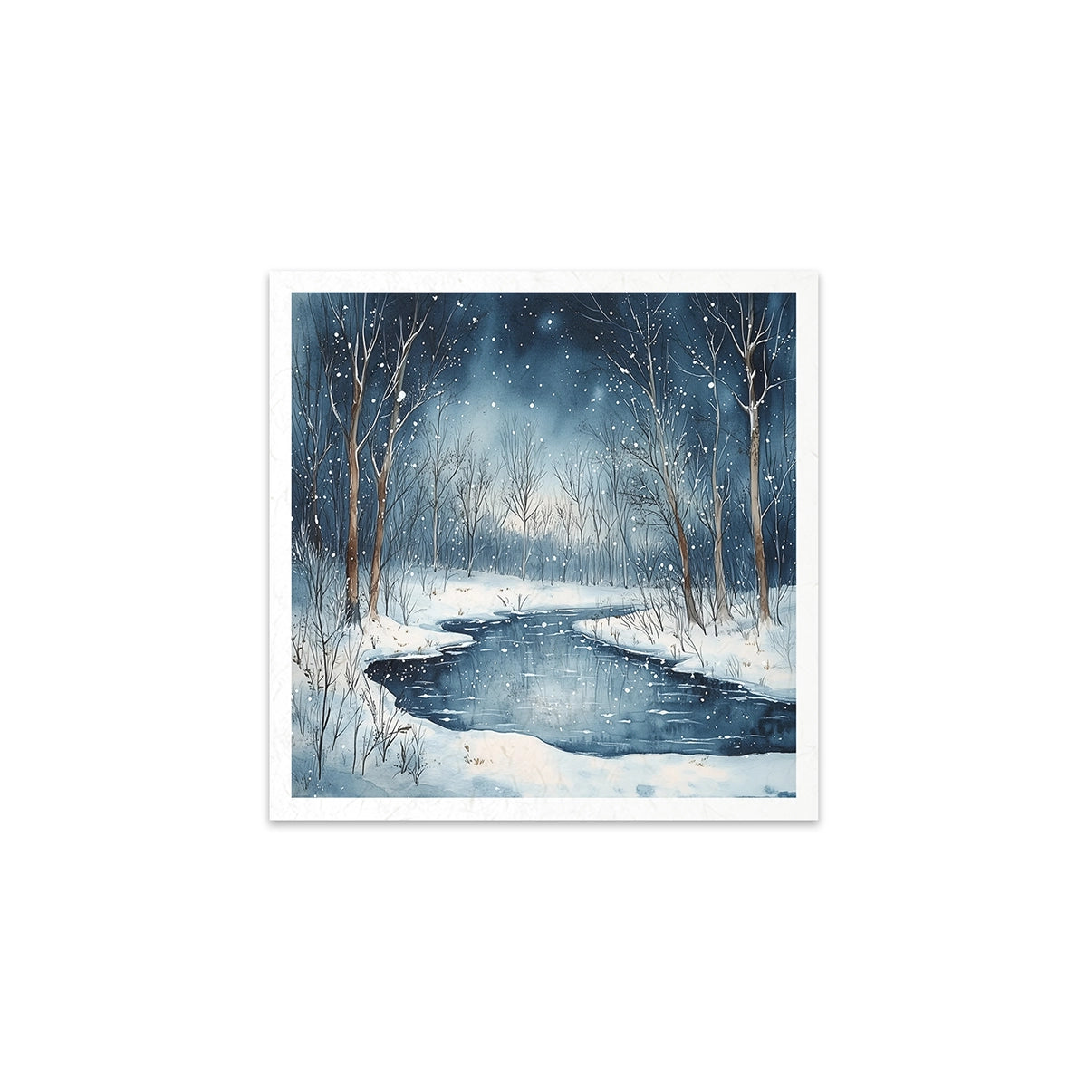 Riisipaperisetti Winter Night 15 x 15cm | ITD Collection