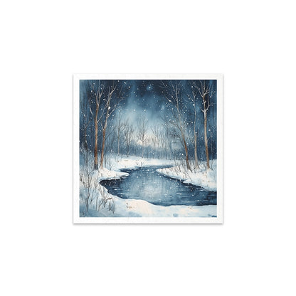 Riisipaperisetti Winter Night 15 x 15cm | ITD Collection
