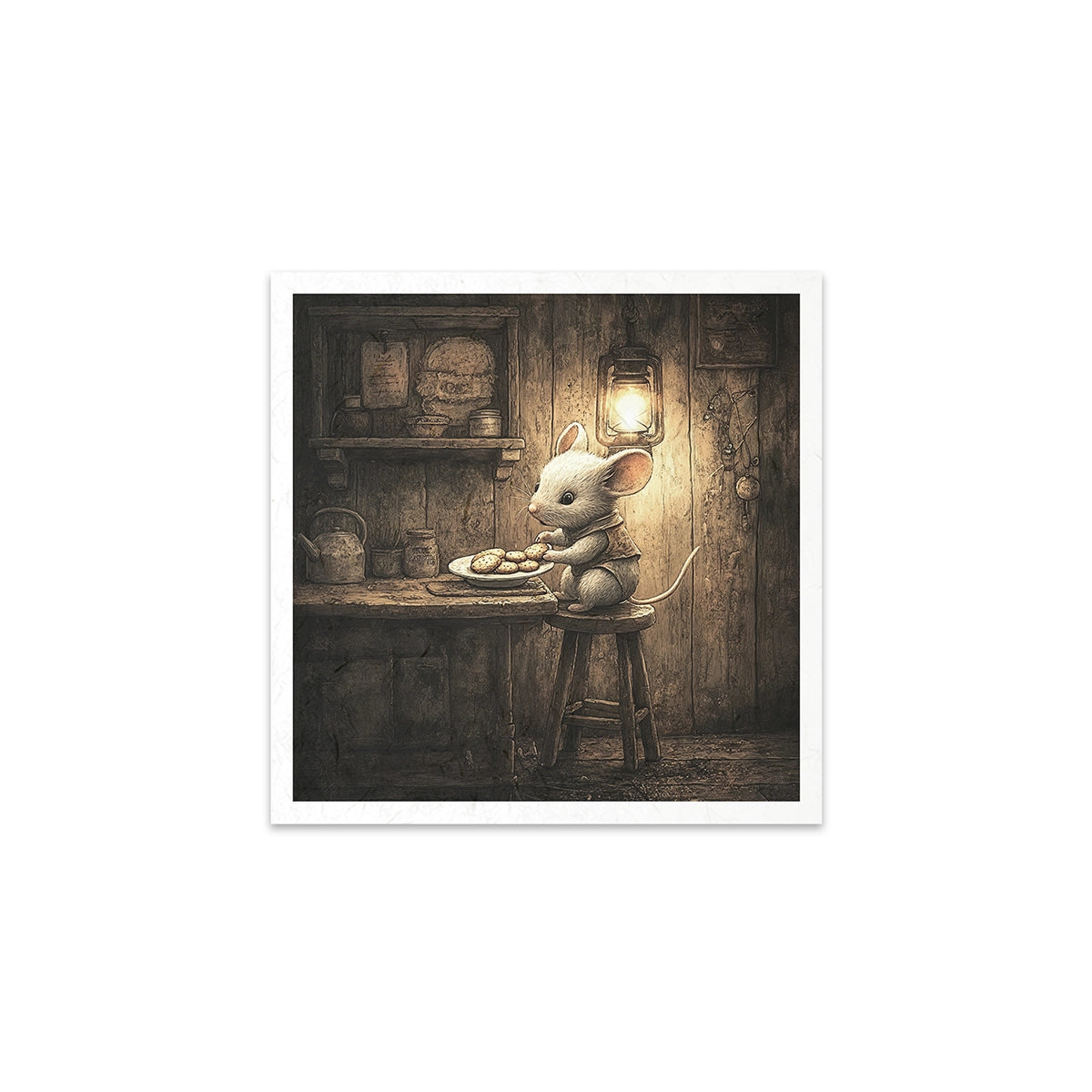 Riisipaperisetti Little Mouse 15 x 15cm | ITD Collection