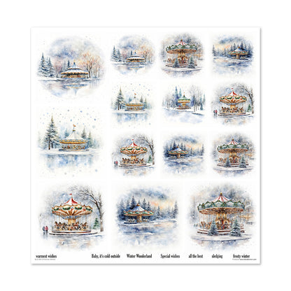 Paperisetti Christmas Wishes 30 x 30cm | ITD Collection