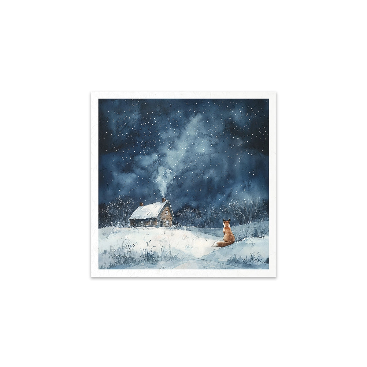 Riisipaperisetti Winter Night 15 x 15cm | ITD Collection