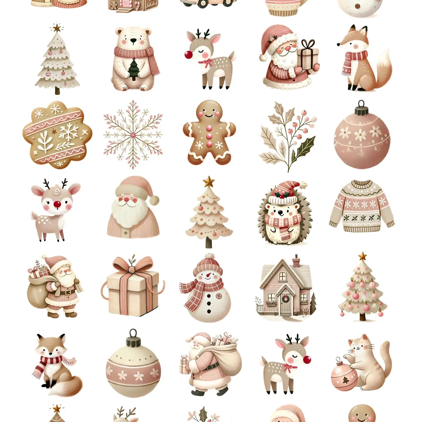 Tarra-arkki Cute Christmas | Sticker Varia