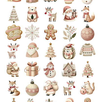 Tarra-arkki Cute Christmas | Sticker Varia